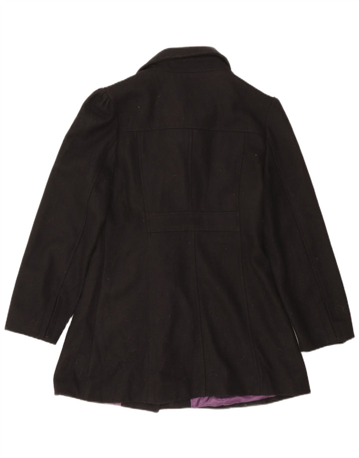 Tirdy ženski duffle kaput UK 16 velika crna vuna