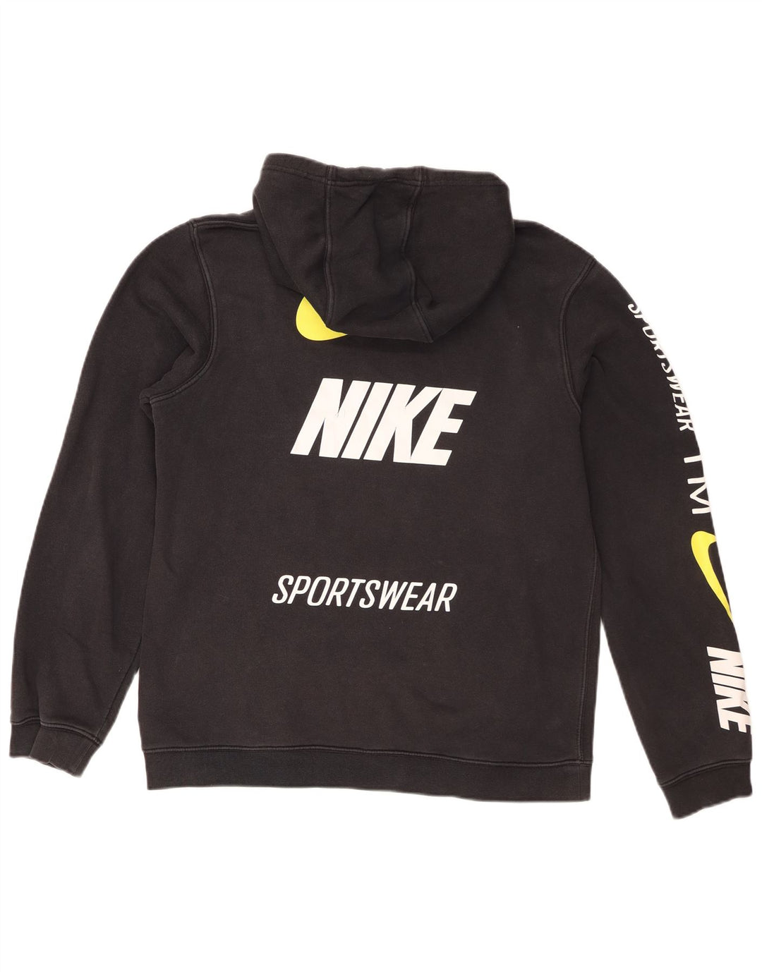 Nike muška majica s kapuljačom srednje veličine, crni pamuk