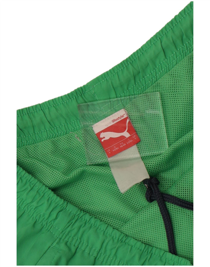 Puma muške kratke kupaće hlače s grafičkim motivima velike zelene boje