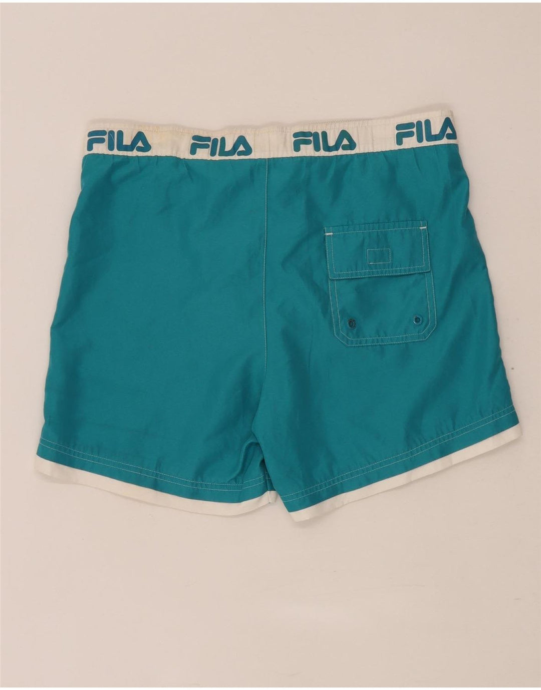 Fila muške kratke kupaće hlače Graphic Regular srednje tirkizne boje