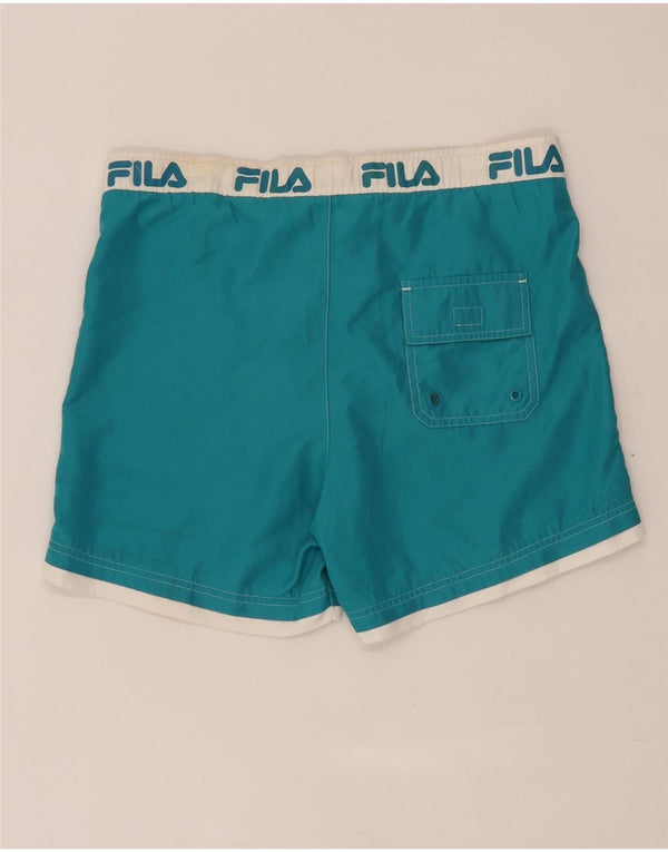 Fila muške kratke kupaće hlače Graphic Regular srednje tirkizne boje