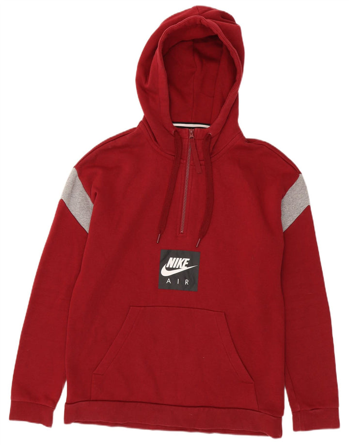 Nike muška majica s kapuljačom, srednji crveni pamuk