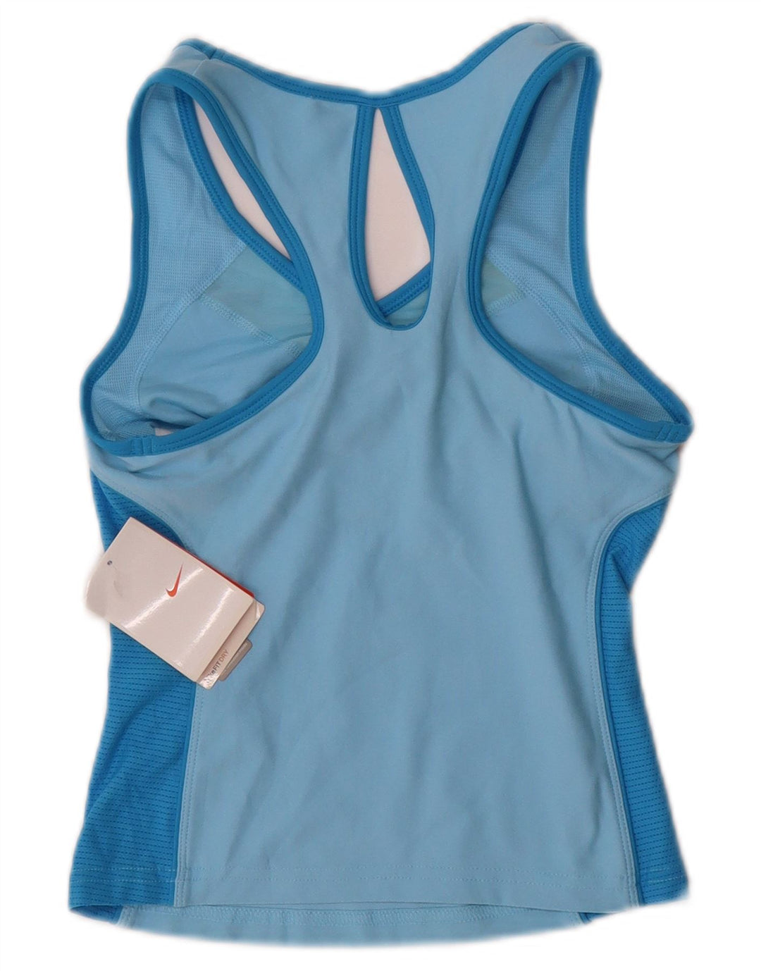 NIKE ženski kratki prsluk UK 4 XS plavi poliester