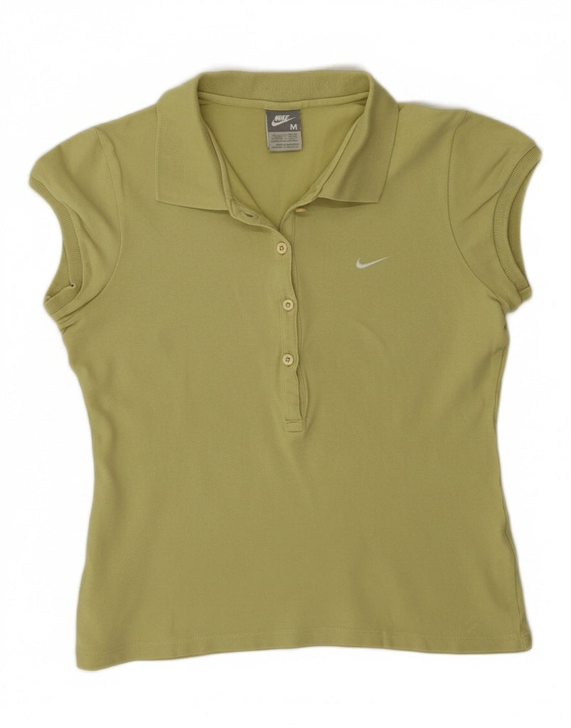 NIKE Womens Polo Shirt UK 10/12 Medium Green Cotton Vintage Nike and Second-Hand Nike from Messina Hembry 