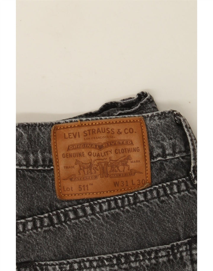 Levi's muške 511 uske traperice W31 L30 sivi pamuk