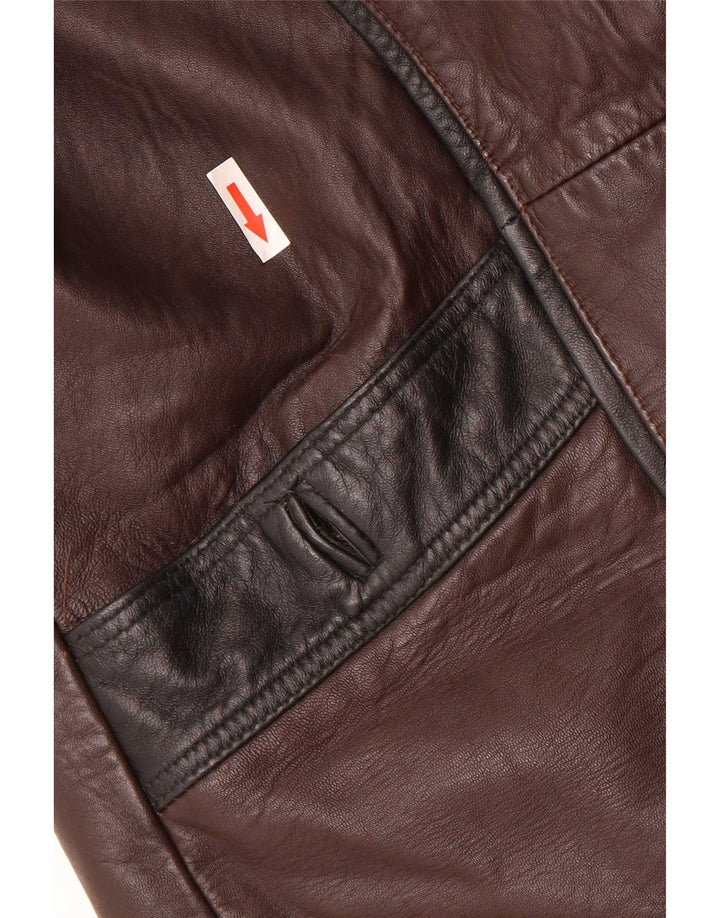 Sardar ženski preveliki kožni kaput UK 16 Large Brown