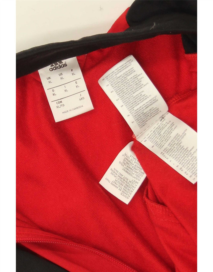 Adidas muška trenirka gornja jakna XL poliester crvene boje