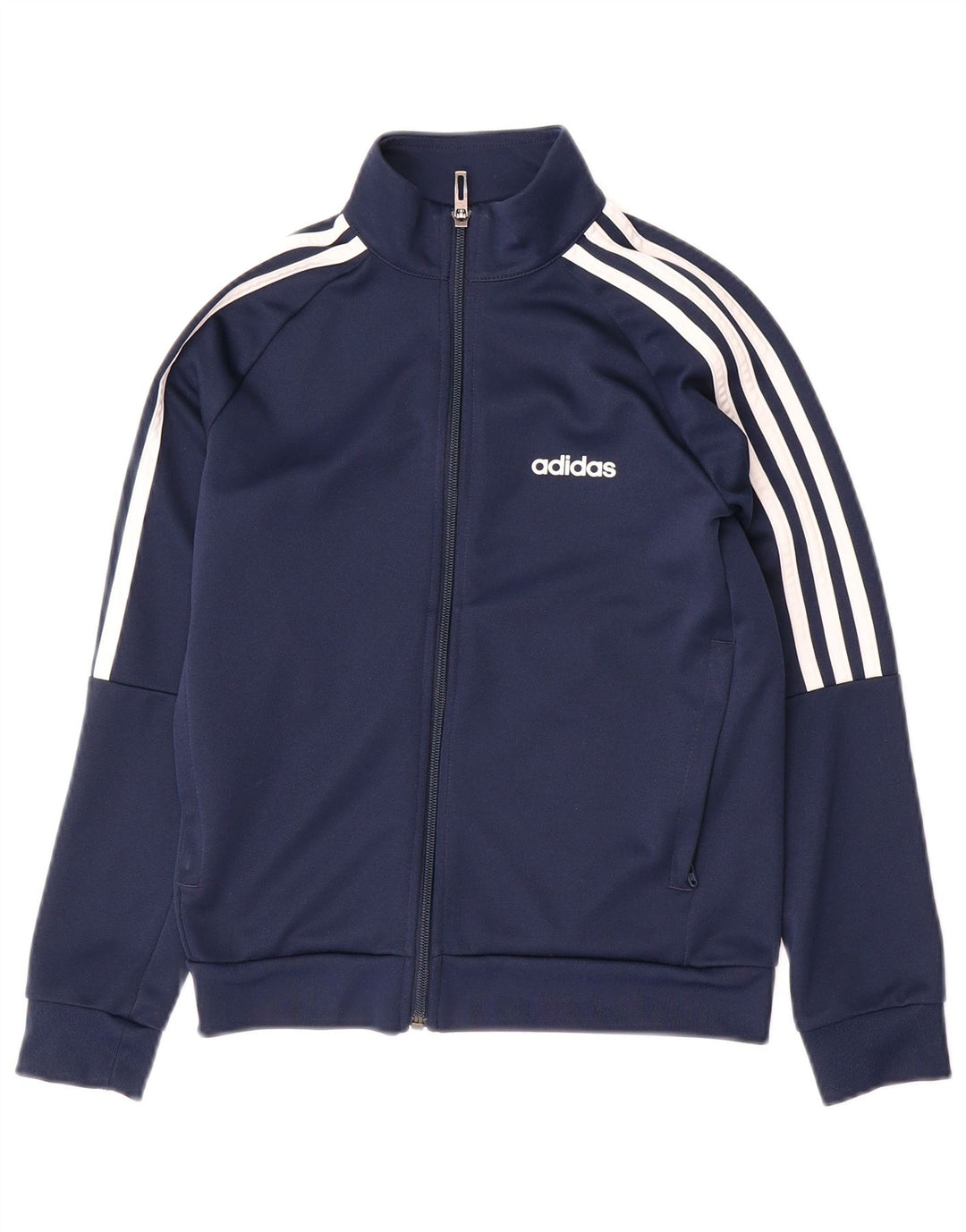 ADIDAS Boys Aeroready Gornja jakna trenirke 9-10 godina tamnoplava poliester