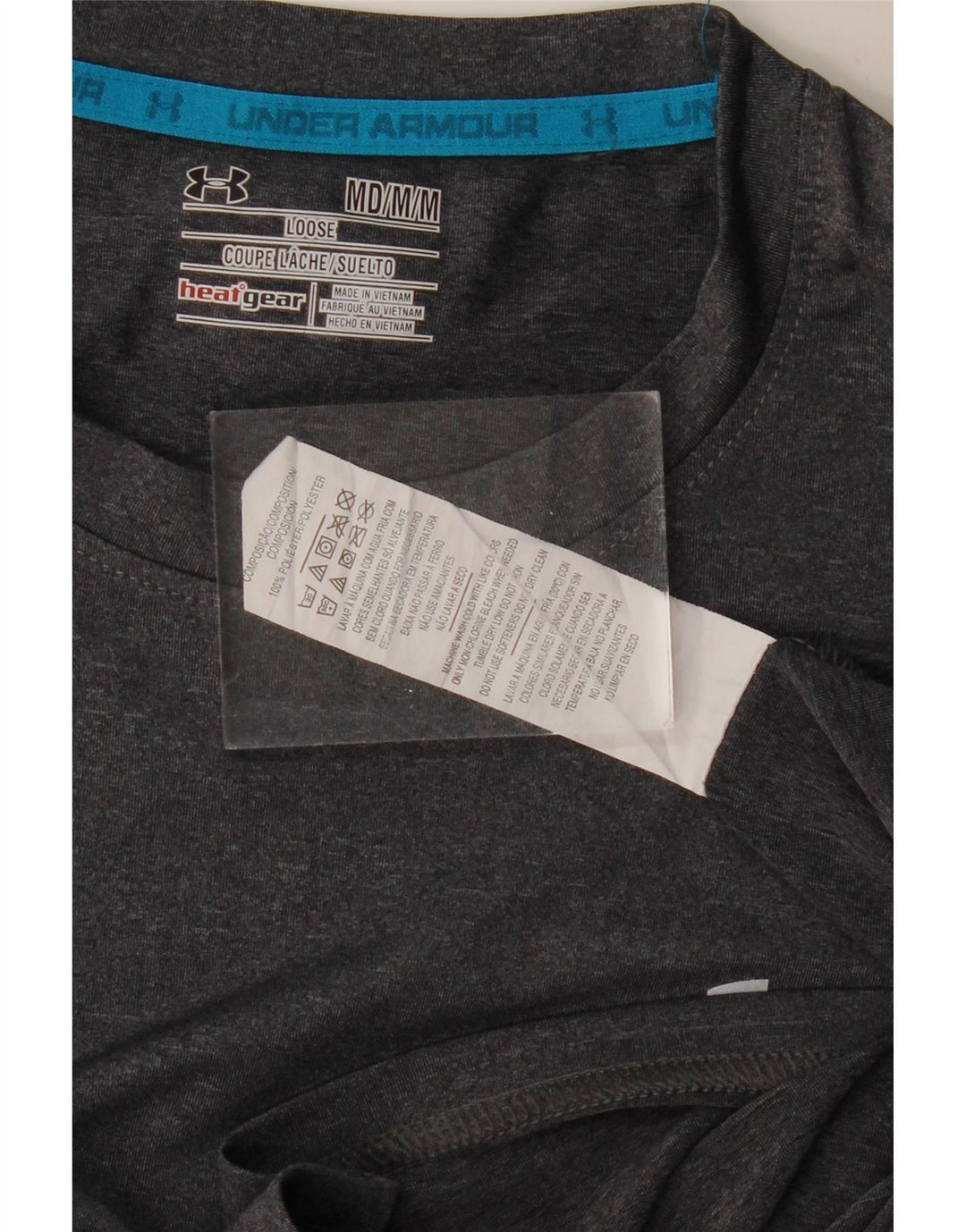 UNDER ARMOUR Muška majica Heat Gear Top srednje sivi poliester