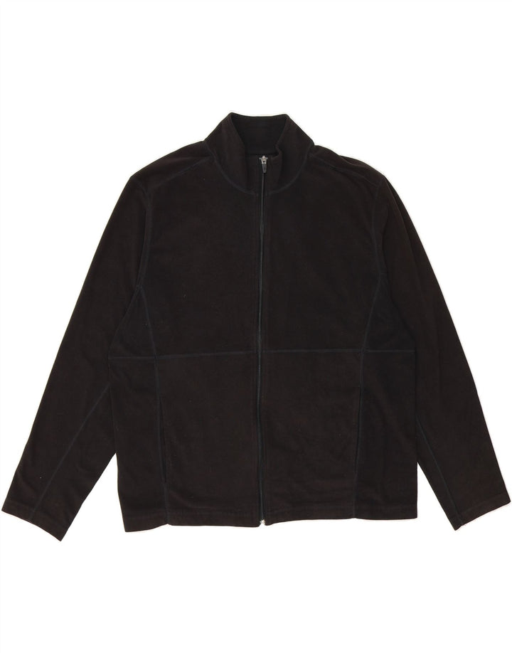 EDDIE BAUER Mens Tracksuit Top Jacket XL Black Polyester Vintage Eddie Bauer and Second-Hand Eddie Bauer from Messina Hembry 