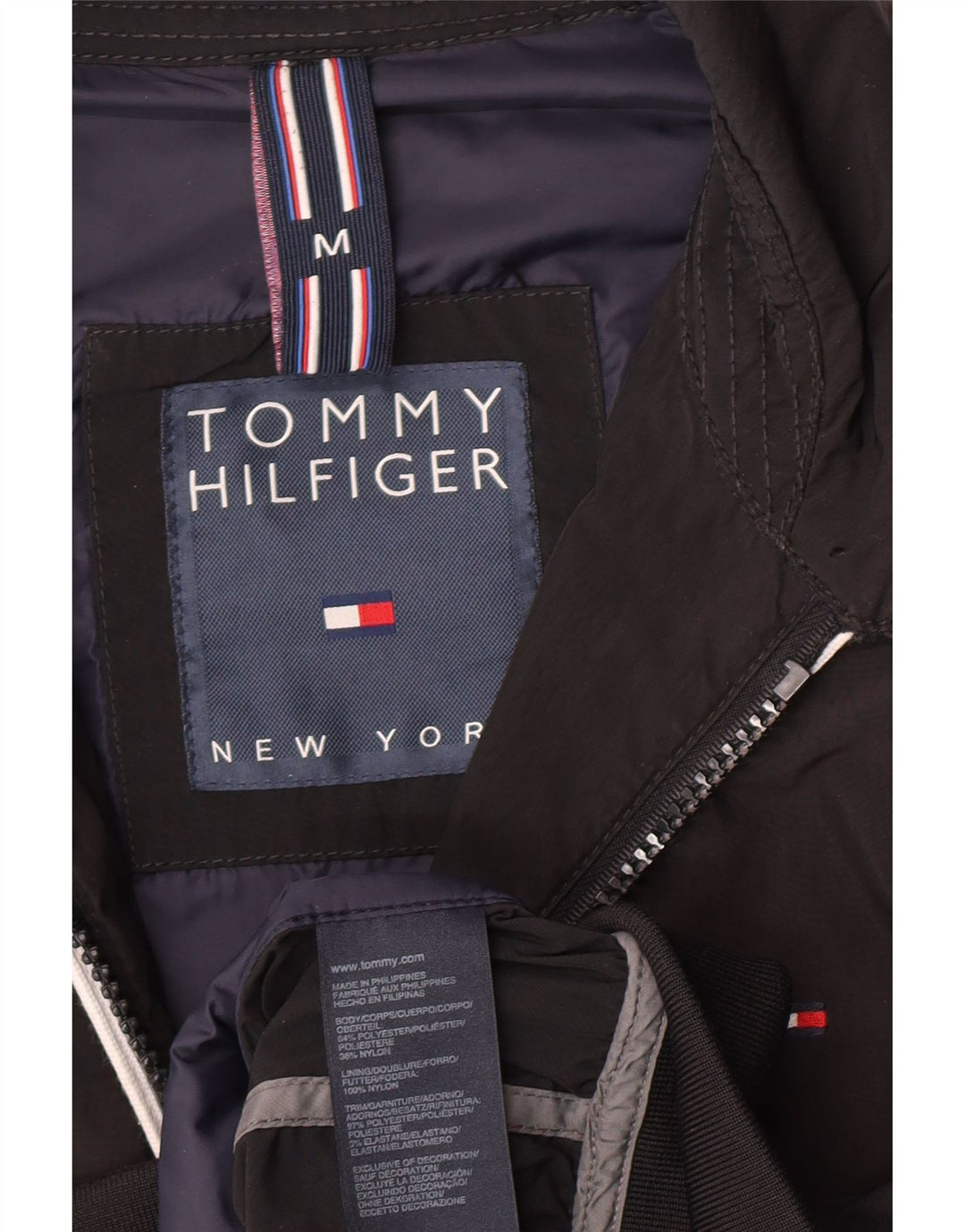 Tommy Hilfiger muška bomber jakna UK 38 srednji crni poliester