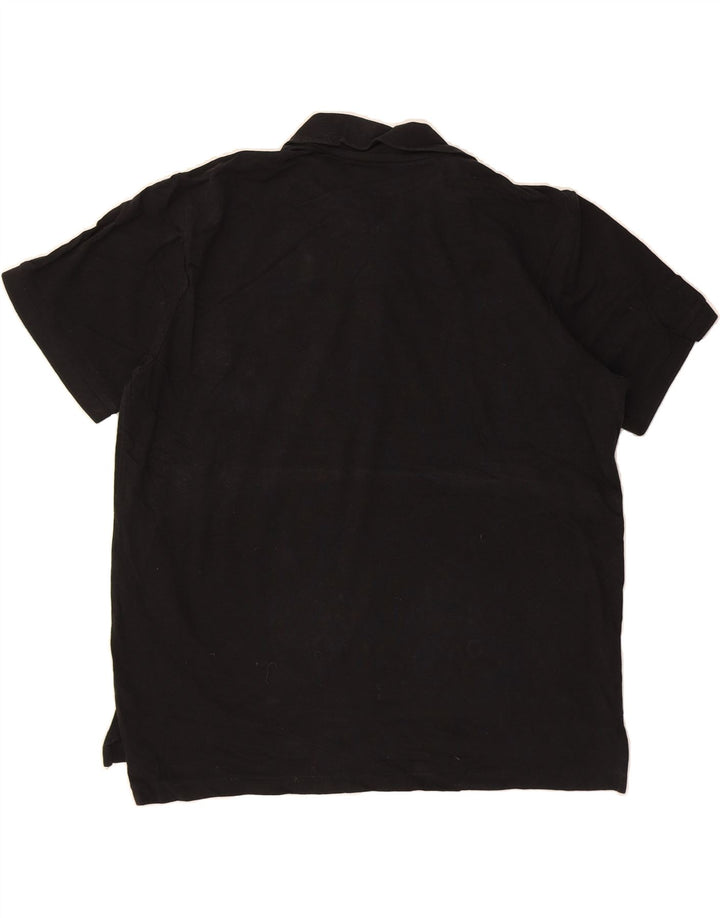 EDDIE BAUER Mens Polo Shirt XL Black Cotton Vintage Eddie Bauer and Second-Hand Eddie Bauer from Messina Hembry 
