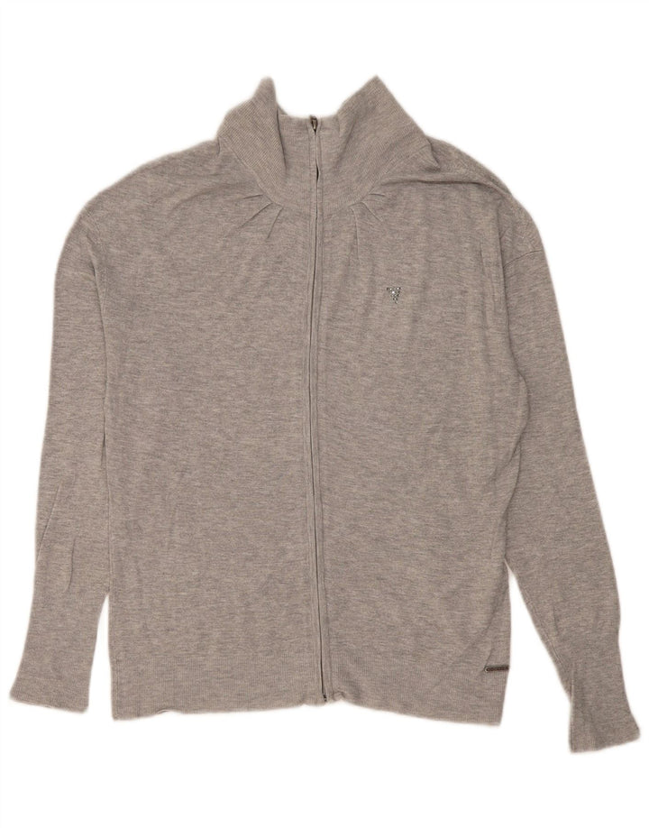 Guess ženski kardigan pulover UK 12 srednje siva viskoza