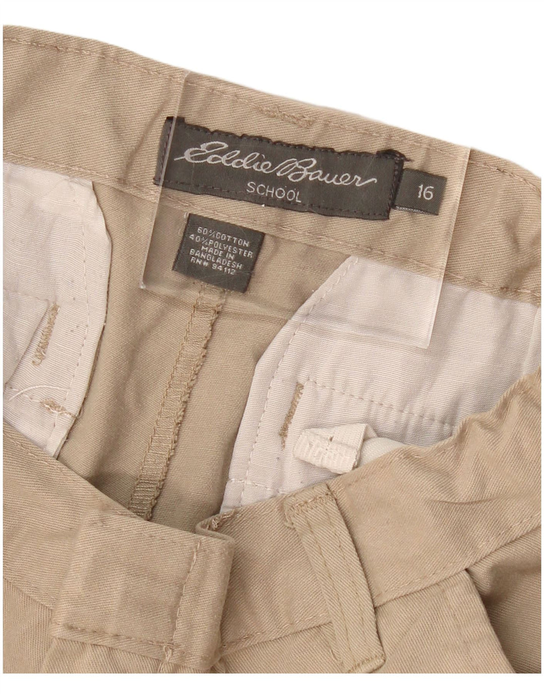 EDDIE BAUER Chino kratke hlače za dječake 15-16 godina W26 bež pamuk