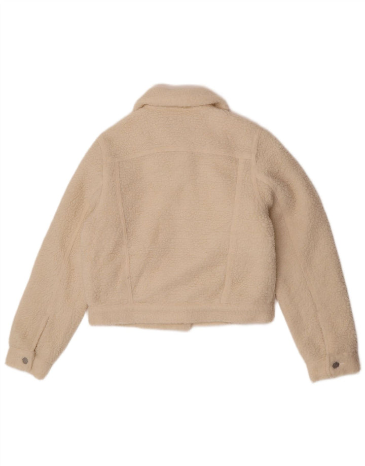Lee ženska jakna Teddy Crop Bomber US 10 veliki bijeli poliester