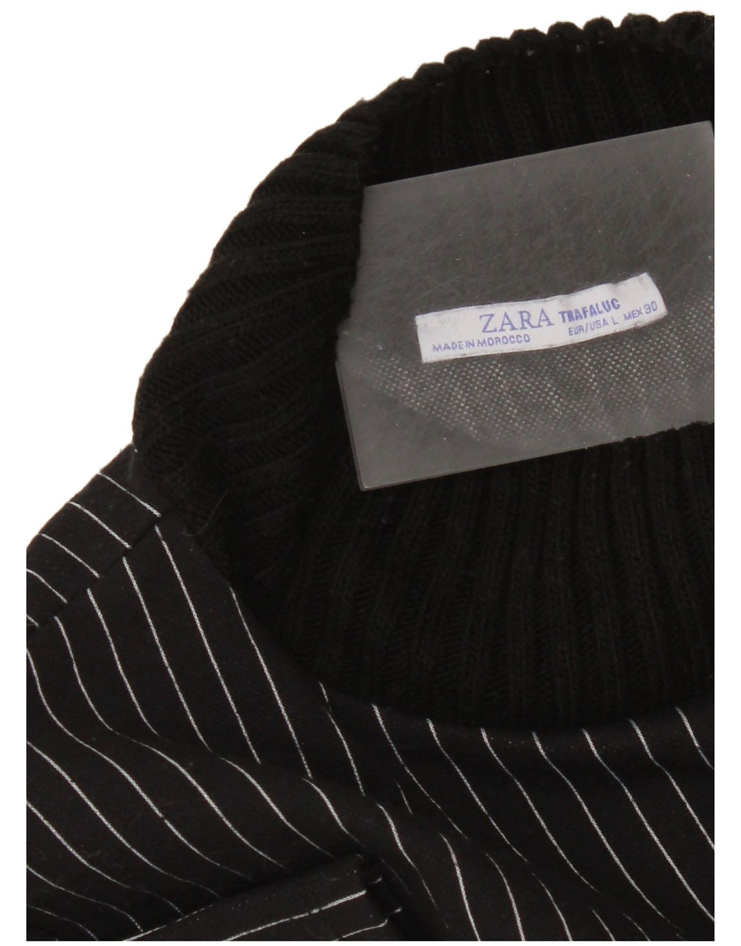 Zara ženska duga haljina UK 16 velike crne pruge