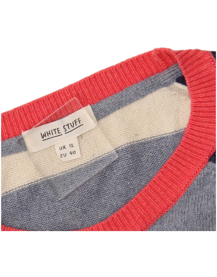 WHITE STUFF Ženski džemper s veznim izrezom UK 12 Srednji višebojni