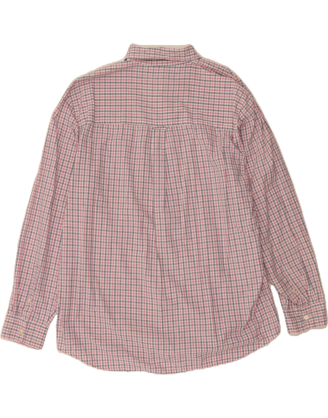 CHAPS Mens Easy Care Shirt 2XL Red Check Cotton Vintage Chaps and Second-Hand Chaps from Messina Hembry 