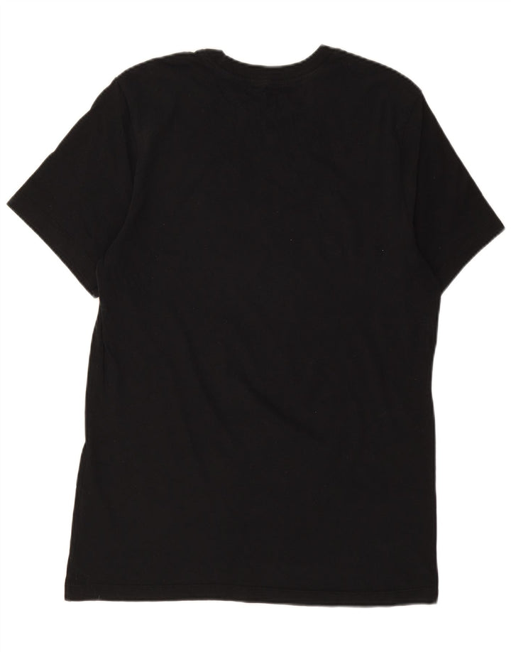 NIKE Mens Graphic T-Shirt Top Small Black Cotton