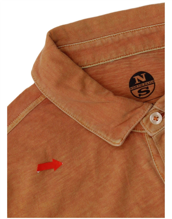 North Sails muška polo majica standardnog kroja Mala narančasta pamučna