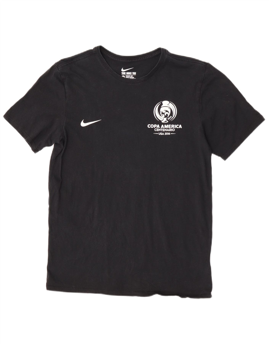 Nike muška majica atletskog kroja srednje crne pamučne majice