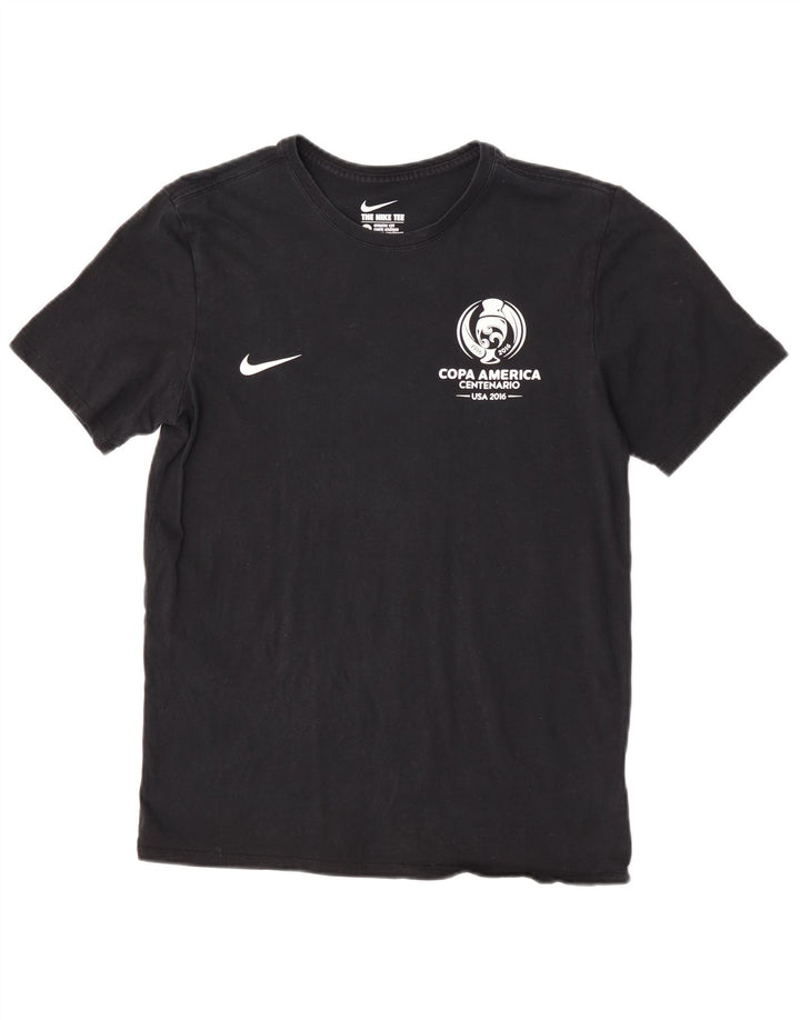 Nike muška majica atletskog kroja srednje crne pamučne majice