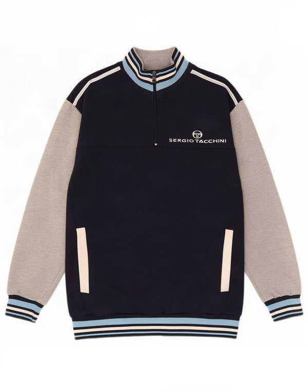 Sergio Tacchini ženski džemper s grafičkim motivima UK 14 Srednje tamnoplava