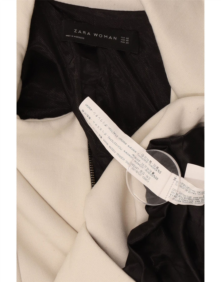 Zara ženski kaput UK 6 XS Off bijeli poliester