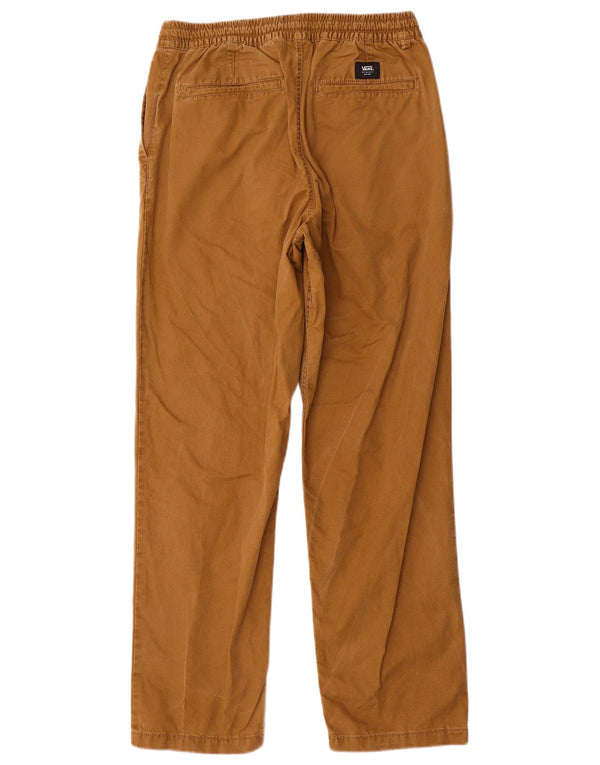 Vans Mens Straight Chino Trousers Small W29 L30 Brown Cotton