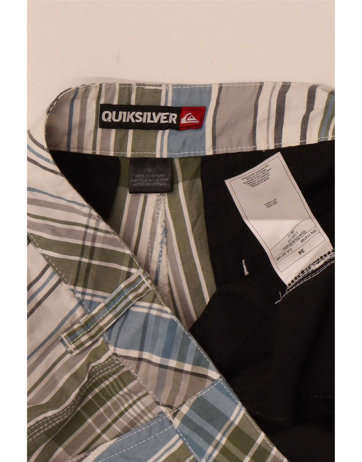 Quiksilver muške chino kratke hlače W34, pamuk, veliki raznobojni karirani komad