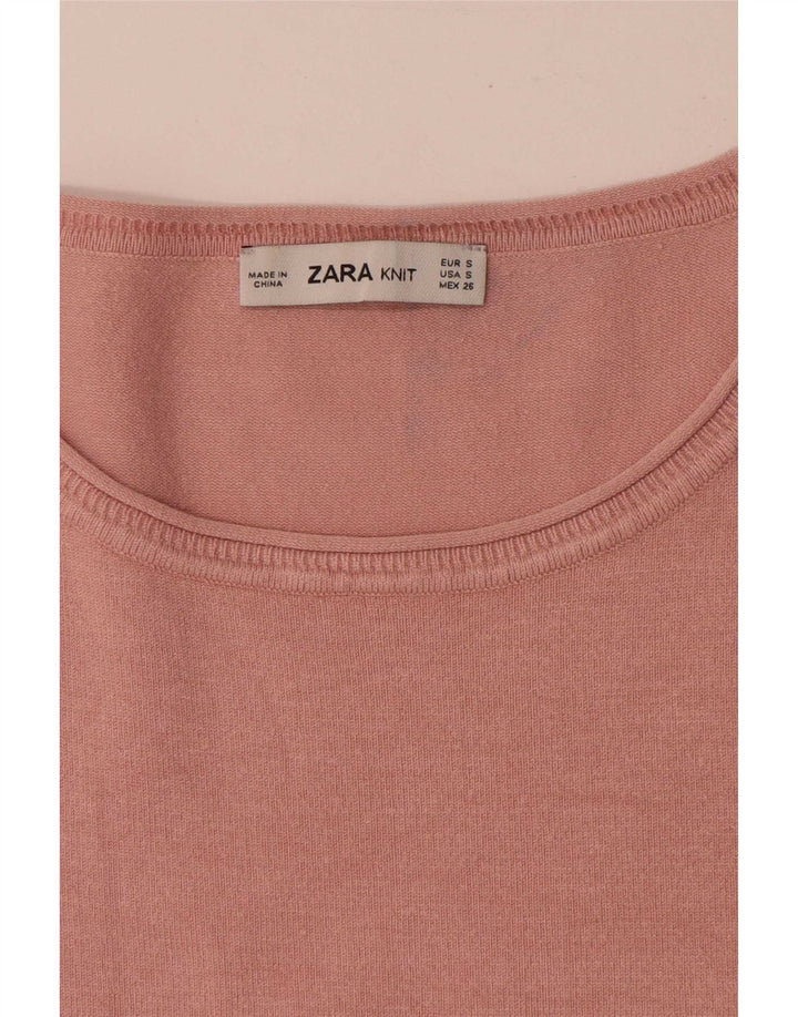Zara ženska prevelika bluza UK 10 Small Pink Colourblock