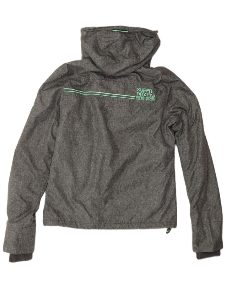 SUPERDRY ženska jakna s grafičkom vjetrovkom UK 8 mala siva