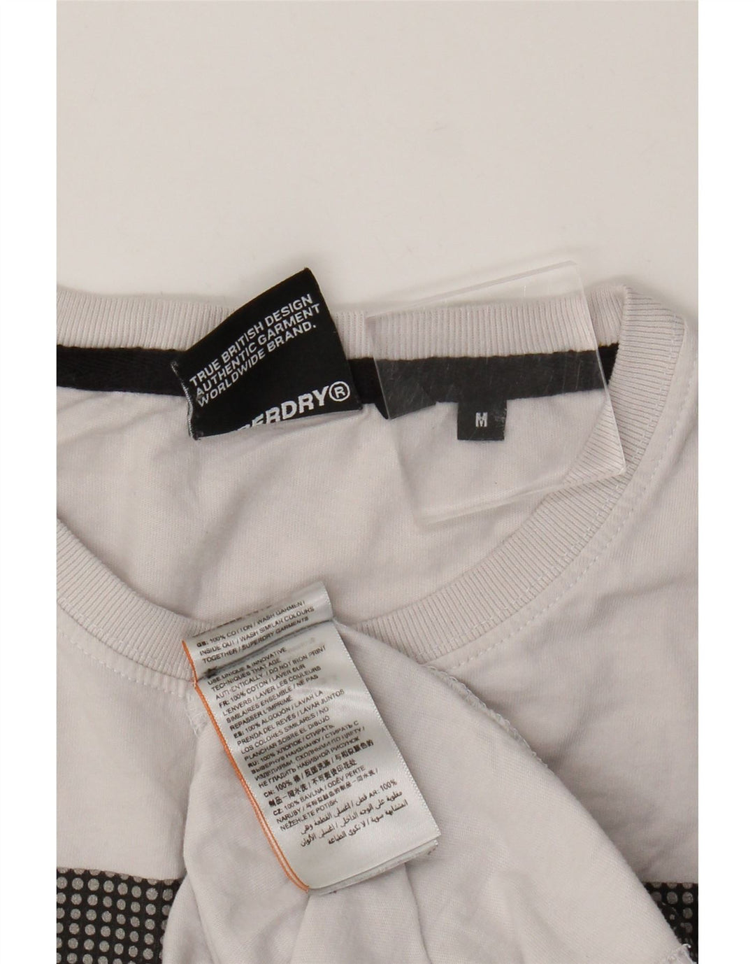 Superdry muška grafička majica kratkih rukava Srednje bijeli pamuk