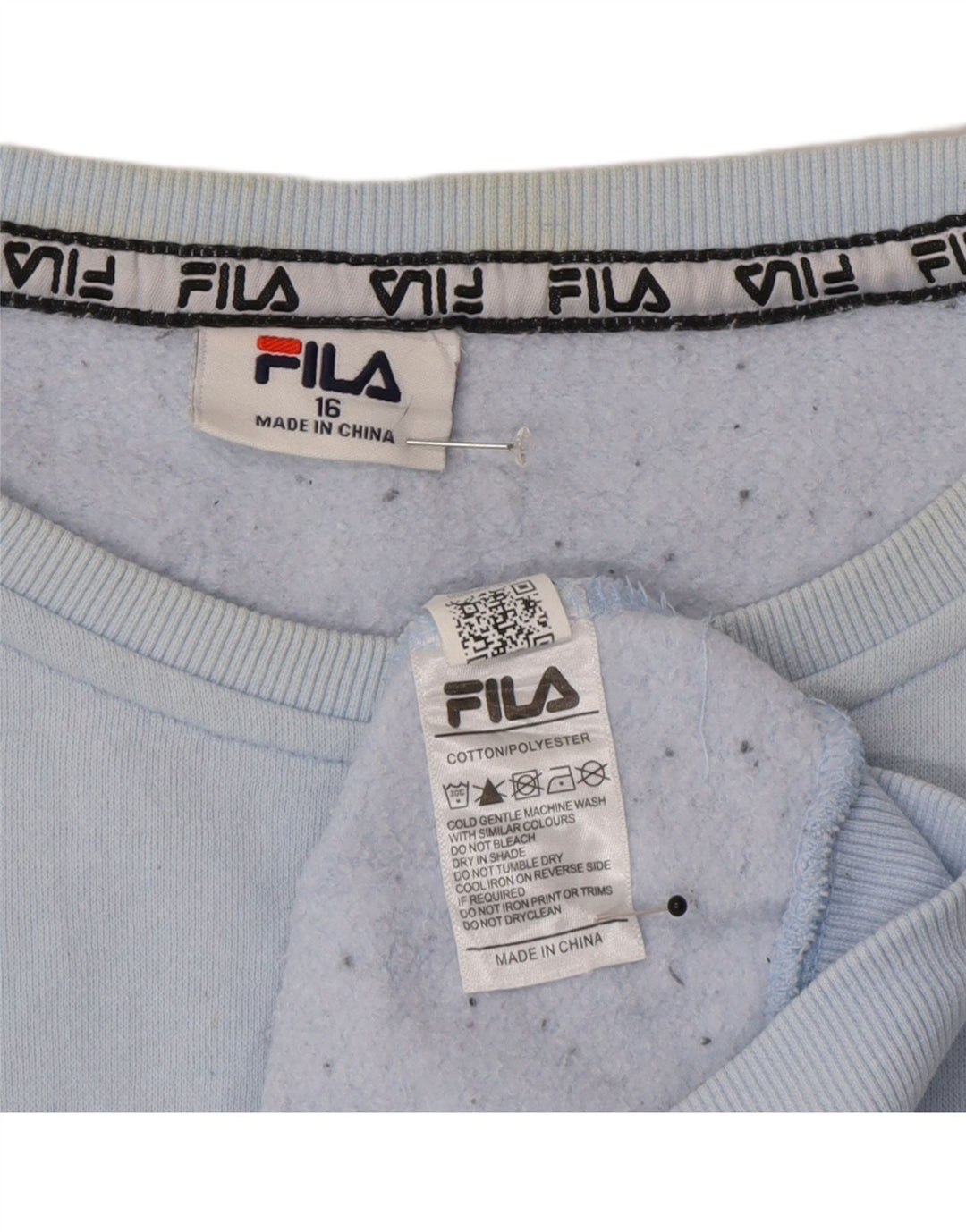 Fila ženska prekomjerna majica s motivom UK 16 velika plava