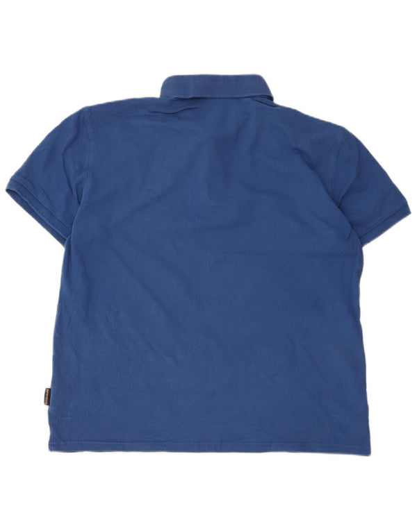 Napapijri muška polo majica Geographic 2XL plavi pamuk