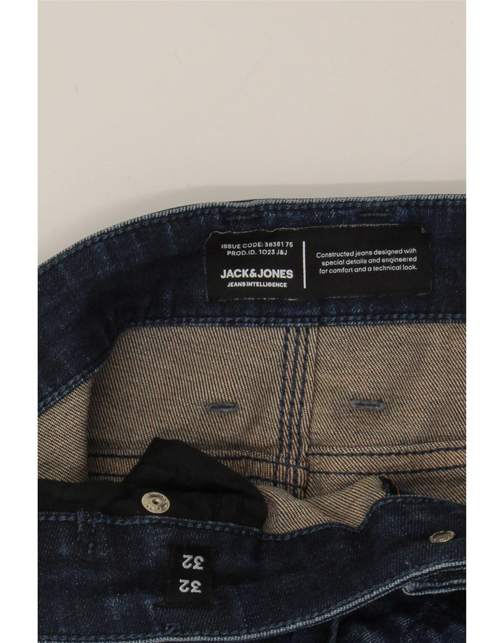 JACK & JONES Mens Slim Jeans W32 L32 Blue Cotton Vintage Jack & Jones and Second-Hand Jack & Jones from Messina Hembry 