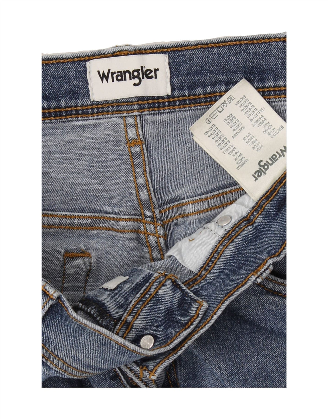 WRANGLER Mens Straight Jeans W33 L30 Blue Cotton Vintage Wrangler and Second-Hand Wrangler from Messina Hembry 