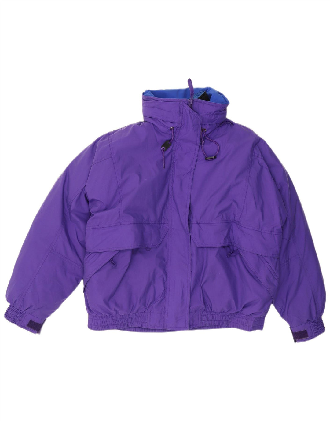 Eddie Bauer ženska prevelika podstavljena jakna s kapuljačom UK 16 velika ljubičasta