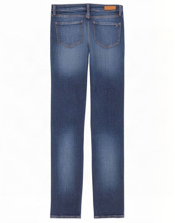 Tommy Hilfiger ženske ravne traperice Rim W27 L32 tamnoplavi pamuk