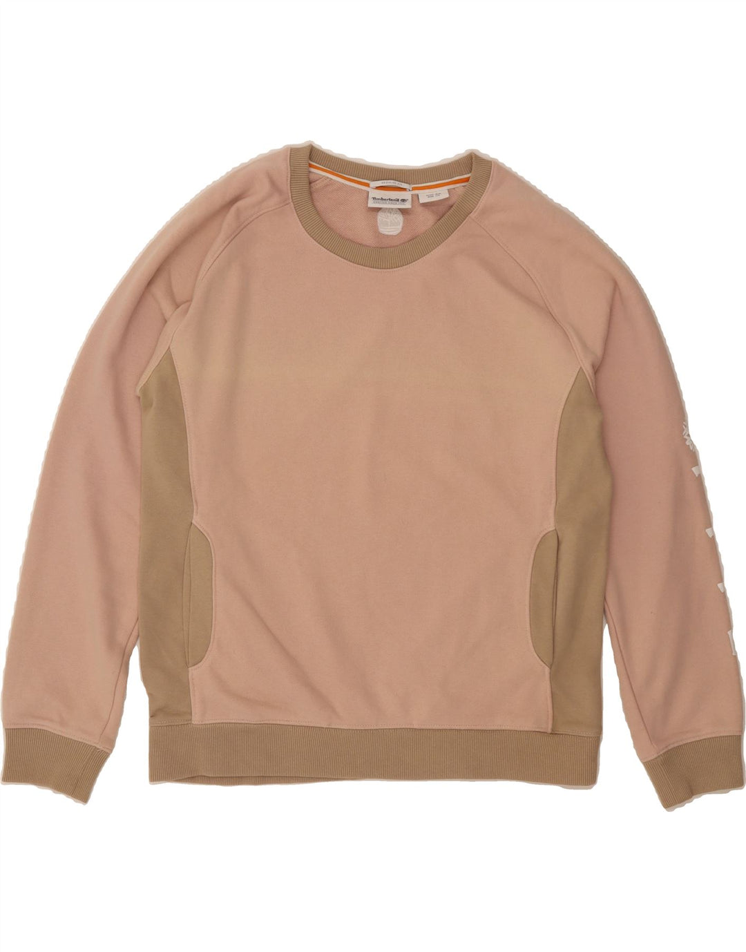 TIMBERLAND Womens Regular Fit Sweatshirt Jumper UK 14 Medium Orange Vintage Timberland and Second-Hand Timberland from Messina Hembry 