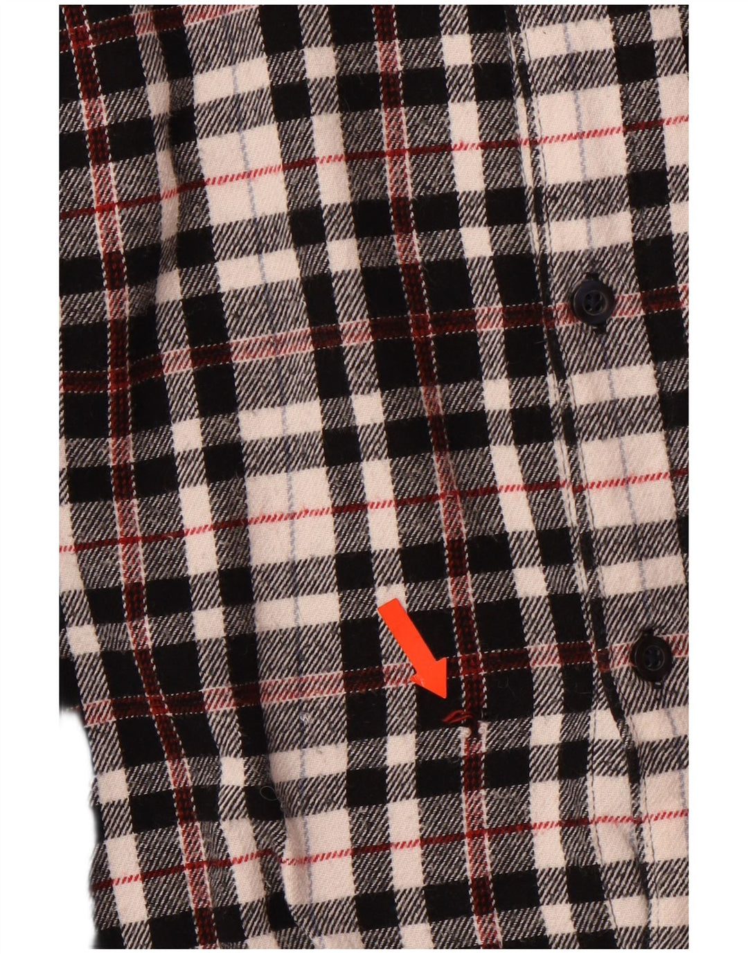 Jack Wills muška karirana klasična flanelska košulja XL, crni pamuk na kockice