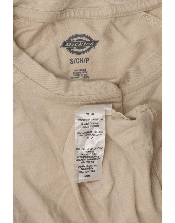Dickies Ženska majica dugih rukava UK 10 Mala, bež pamuk