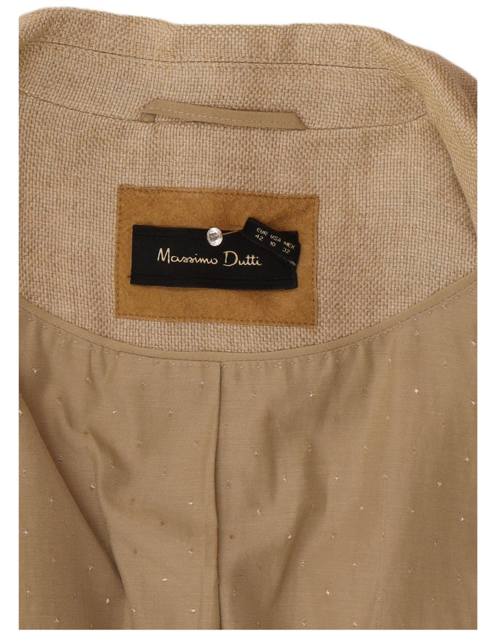 Ženska jakna sa 2 gumba Massimo Dutti EU 42 velika bež