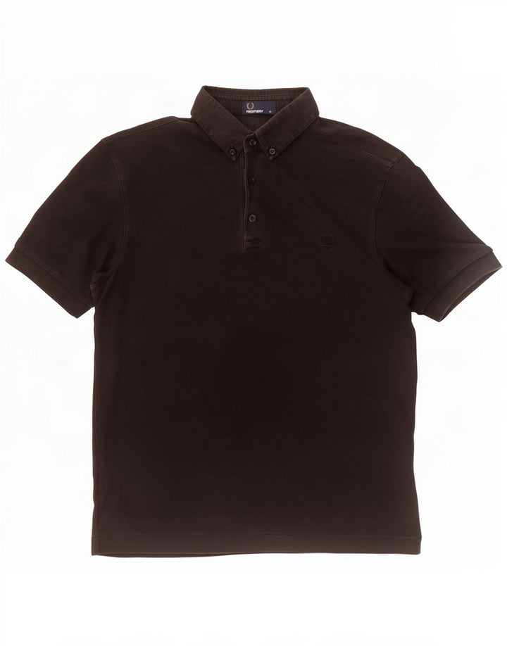 Fred Perry muška polo majica Srednje crni pamuk