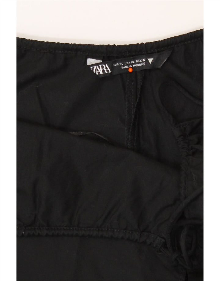 Zara ženski kombinezon UK 18 XL crni