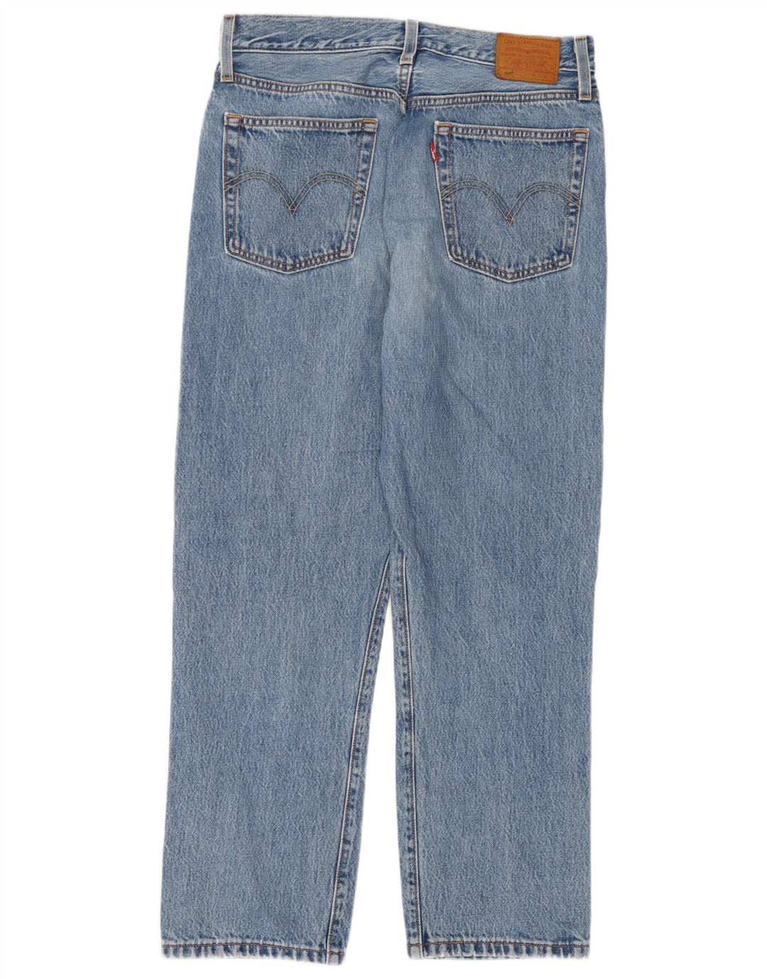 Levi's ženske ravne traperice 501 W28 L26 plavi pamuk