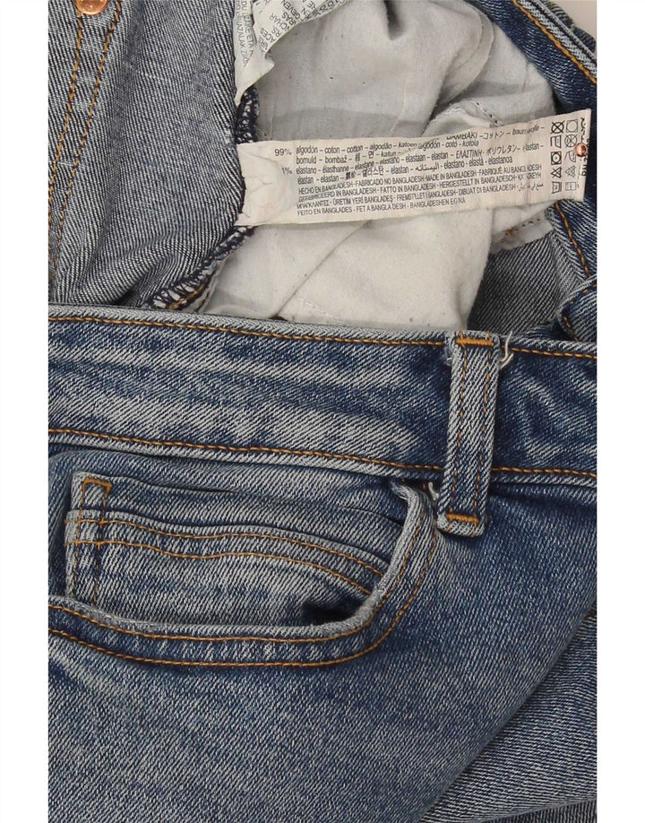 Zara ženske crop bootcut traperice EU 40 srednje W30 L25 plavi pamuk