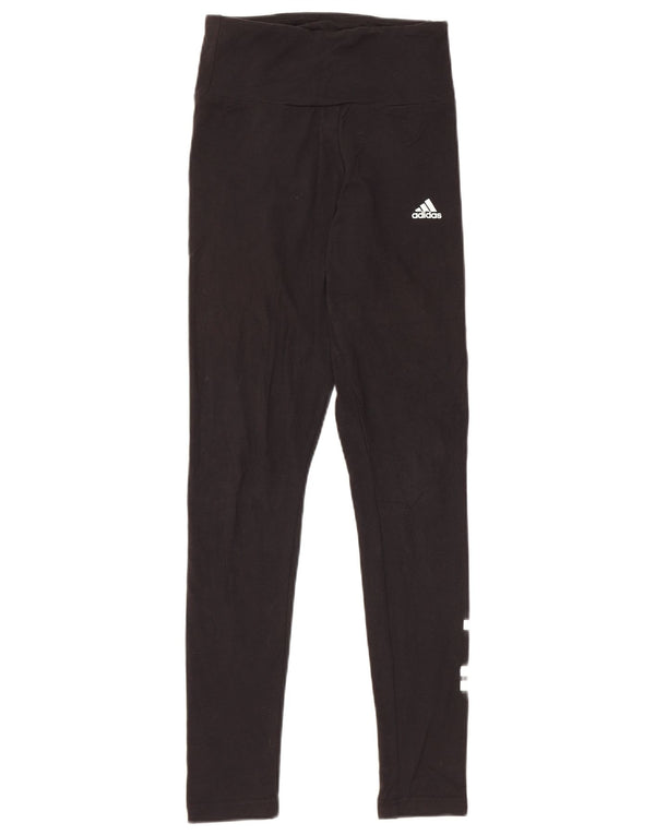 Adidas ženske grafičke tajice UK 4/6 XS crni pamuk