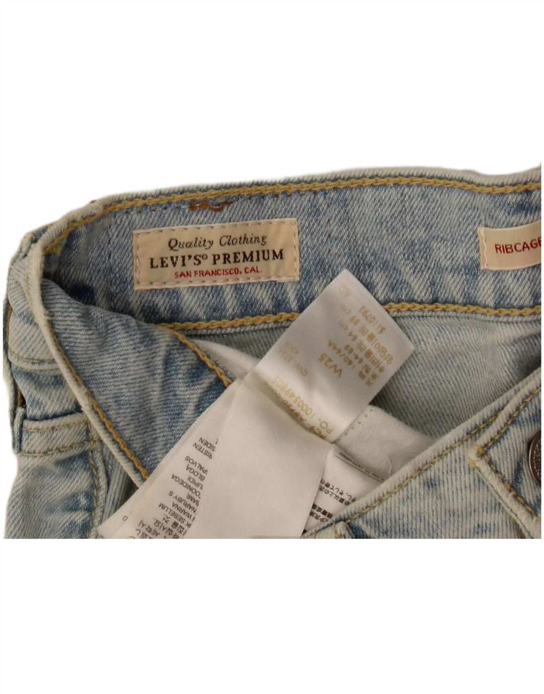 Levi's ženske bermuda traper kratke hlače W25 XS, plavi pamuk