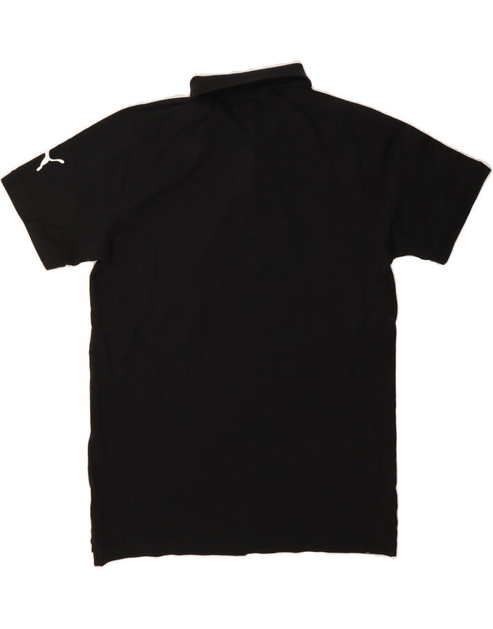 PUMA Mens Graphic Polo Shirt Large Black Cotton Vintage Puma and Second-Hand Puma from Messina Hembry 